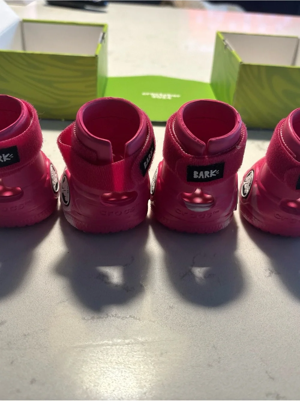 Bark Crocs Pet Boots Dragon Fruit Medium Special Box Limited Edition 2024 Pink